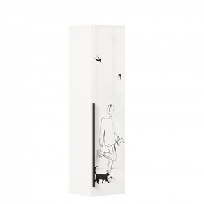 Шкаф 1-дверный Джоли Тип 1 ЛД 535.010, Серый шелк в Норильске