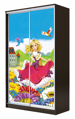 Шкаф детский ХИТ 23-4-17-77-11, Принцесса, венге в Норильске - изображение