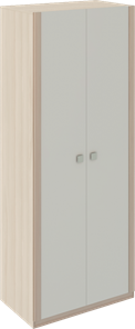 Шкаф распашной Глэдис М22 (Шимо светлый/Белый текстурный) в Норильске