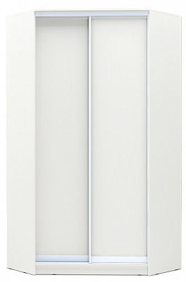 Шкаф-купе угловой 2200х1103х1103, ХИТ У-22-4-11, белая шагрень в Норильске - изображение