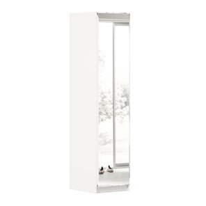 Шкаф одностворчатый Айла с зеркалом ЛД 688.140.000, Белый, исполнение 1 в Норильске