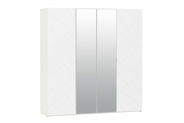 Шкаф 4-х дверный Summit НМ 011.45 Меренга/Белый текстурный в Норильске