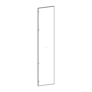 Шкаф с глухим фасадом Марсель 450 (белый) в Норильске - предосмотр 4