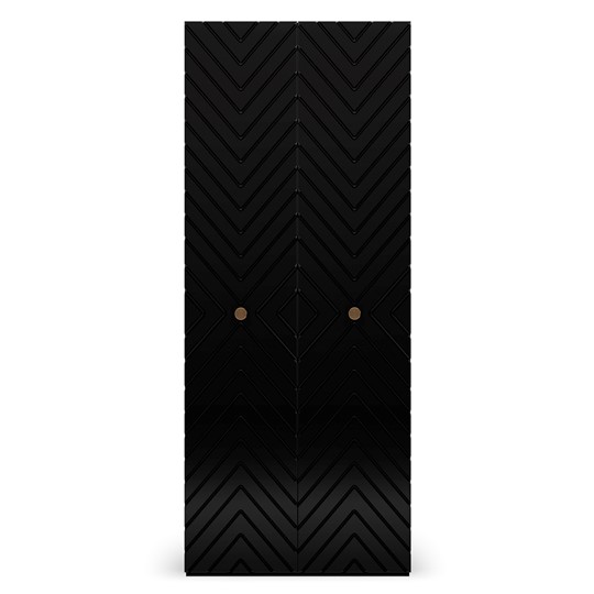 Шкаф с глухим фасадом Марсель 900 (черный) в Норильске - изображение 1