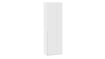 Одностворчатый угловой шкаф Порто (366) СМ-393.07.231 (Белый жемчуг/Белый софт) в Норильске