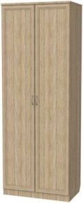Шкаф двухстворчатый 101 со штангой,цвет Дуб Сонома в Норильске