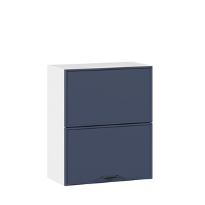 Горизонтальный настенный шкаф 600 комбинированный Индиго ЛД 298.970.000.125, Белый/Тёмно-синий в Красноярске