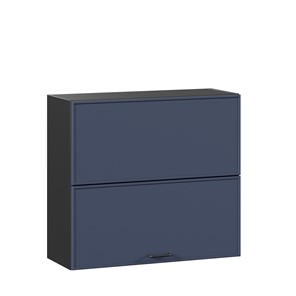 Горизонтальный кухонный шкаф 800 Индиго ЛД 298.980.000.168, Чёрный/Тёмно-синий в Норильске