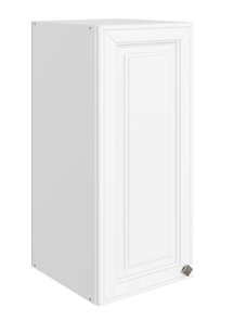 Шкаф навесной Мишель L300 H720 (1 дв. гл.) эмаль (белый/белый) в Красноярске