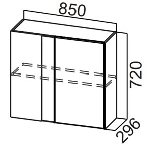 Шкаф кухонный угловой Стайл, Ш850у/720, МДФ в Норильске