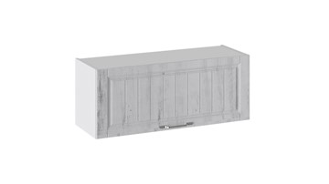 Кухонный навесной шкаф Прованс (Белый глянец/Санторини светлый) В_36-90_1ДО в Норильске