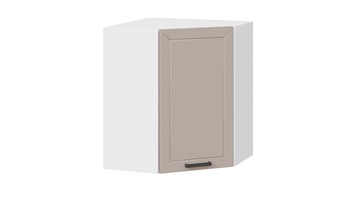 Кухонный навесной угловой шкаф Лорас 1В6У (Белый/Холст латте) в Норильске