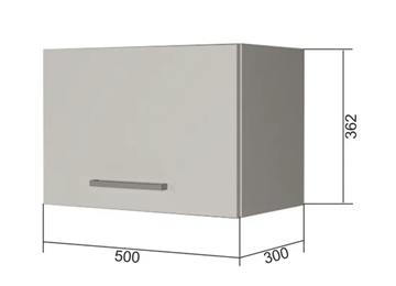 Шкаф на кухню В350, Белое гладкое Ламарти/Антрацит в Норильске