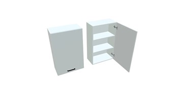Кухонный навесной шкаф В9 60, Белое гладкое Ламарти/Белый в Норильске