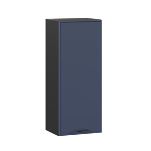 Навесной кухонный шкаф высокий 400 Индиго ЛД 298.420.000.151, Чёрный/Тёмно-синий в Норильске