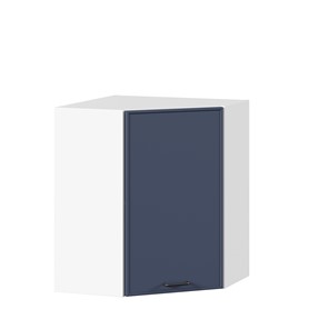 Шкаф кухонный угловой Индиго ЛД 298.610.000.116, Белый/Тёмно-синий в Норильске