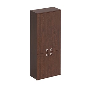 Шкаф для документов закрытый 4-х дверный Cosmo, венге Виктория (90,2х44,2х221) КС 304 в Красноярске