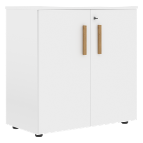 Низкий шкаф с малыми дверцами широкий FORTA Белый FLC 80.1(Z) (798х404х801) в Норильске