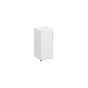 Шкаф для документов низкий узкий закрытый Комфорт КФ, белый премиум (40x38x84) К.508 ДШ в Норильске