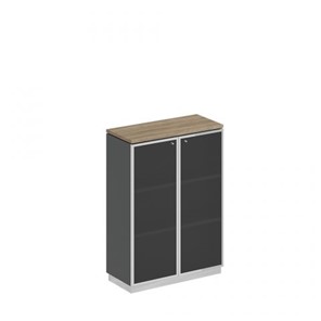 Шкаф для документов средний стекло в рамке Speech Cube (90x40x124.6) СИ 319 ДС АР ХР в Красноярске
