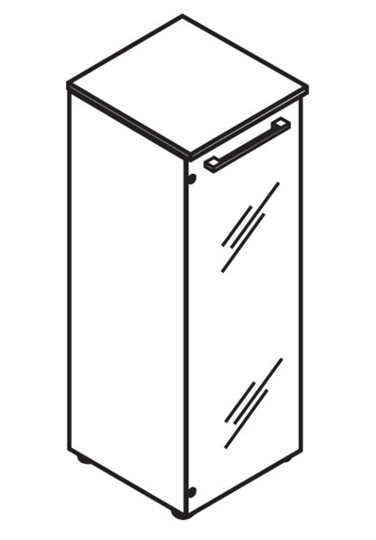 Шкаф средний MORRIS Дуб Базель/Венге Магия MMC 42.2 (429х423х1188) в Красноярске - изображение 2