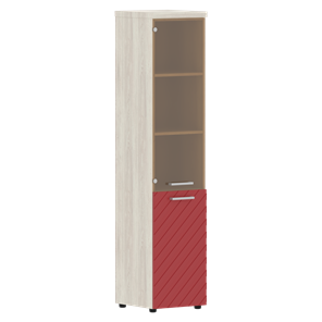 Шкаф-стеллаж TORR LUX TLHC 42.2 R колонка комбинированная с топом 435х452х1958 Сосна Эдмонт/ Красный в Красноярске