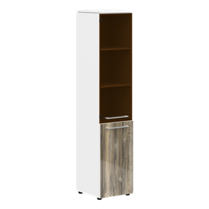 Шкаф высокий MORRIS  Дуб Базель/ Белый MHC  42.2 (429х423х1956) в Норильске