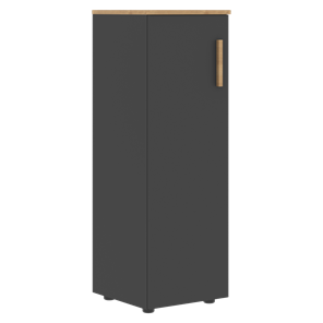 Шкаф колонна средний с левой дверью FORTA Графит-Дуб Гамильтон   FMC 40.1 (L) (399х404х801) в Красноярске