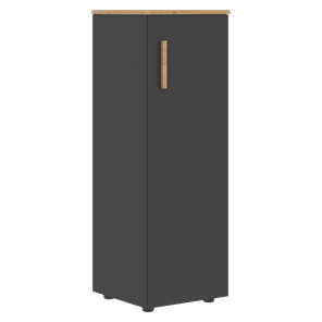 Средний шкаф колонна с правой дверью FORTA Графит-Дуб Гамильтон   FMC 40.1 (R) (399х404х801) в Норильске