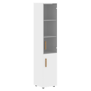 Высокий шкаф с  дверью колонна FORTA Белый FHC 40.2 (L/R) (399х404х1965) в Красноярске