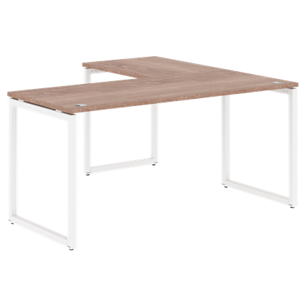 Письменный стол угловой левый XTEN-Q Дуб-сонома- белый XQCT 1615 (L) (1600х1500х750) в Красноярске - изображение