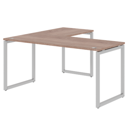 Письменный стол угловой правый XTEN-Q Дуб-сонома- серебро XQCT 1615 (R) (1600х1500х750) в Красноярске - изображение