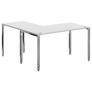 Письменный угловой  стол для персонала правый XTEN GLOSS  Белый  XGCT 1415.1 (R) (1400х1500х750) в Красноярске