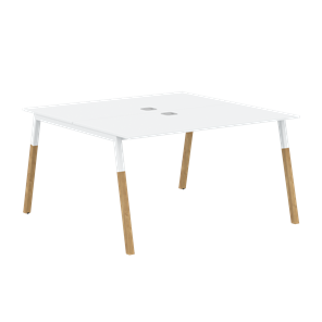 Переговорный стол FORTA Белый-Белый-БукFWST 1313 (1380x1346x733) в Норильске