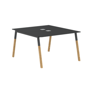 Переговорный стол FORTA Черный Графит-Черный Графит-Бук  FWST 1113 (1180x1346x733) в Норильске