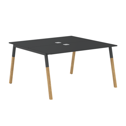 Переговорный стол FORTA Черный Графит-Черный Графит-Бук  FWST 1313 (1380x1346x733) в Красноярске - изображение