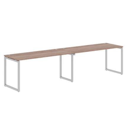 Стол для конференций XTEN-Q Дуб-сонома-серебро XQWST 3270 (3206х700х750) в Красноярске - изображение