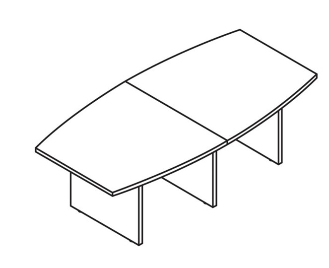 Конференц-стол для переговоров MORRIS TREND Антрацит/Кария Пальмираа MCT 2412.1 (2400x1200x750) в Норильске - изображение 1