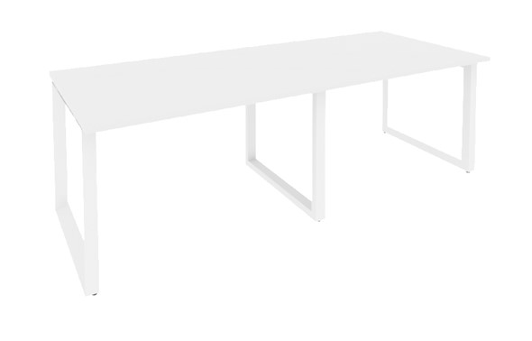 Конференц-стол переговорный O.MO-PRG-2.2 Белый/Белый бриллиант в Красноярске - изображение
