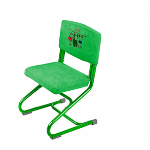Чехол для стула СУТ 01-01 Зеленый, Замша в Норильске