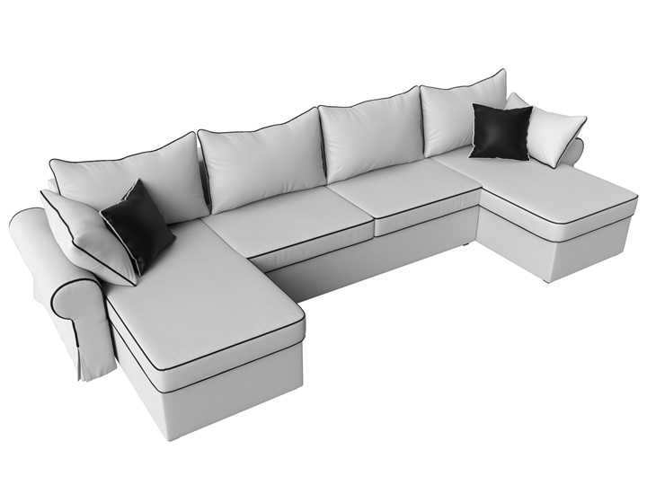 П-образный диван Элис, Белый (экокожа) в Норильске - изображение 6