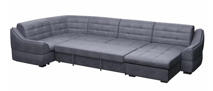 Большой диван с оттоманкой и креслом Антарес 1 ПДУ New в Норильске - изображение 1