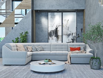 Большой диван с оттоманкой и креслом Антарес 1 ПДУ New в Норильске - предосмотр 3