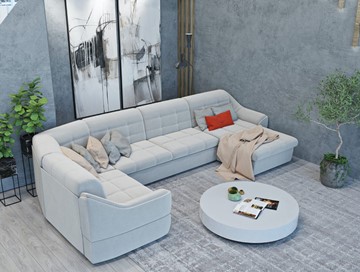 Большой диван с оттоманкой и креслом Антарес 1 ПДУ New в Норильске - предосмотр 4