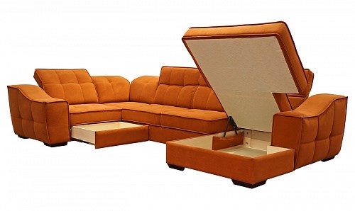 Угловой диван N-11-M (П1+ПС+УС+Д2+Д5+П1) в Красноярске - изображение 1