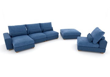 П-образный диван V-10-M П (П1+Д4+Д2+УС+ПС), Memory foam в Норильске - предосмотр 2