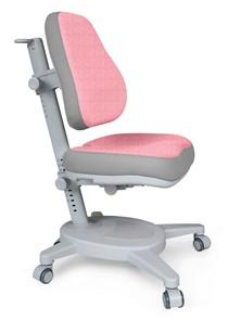 Кресло Mealux Onyx (Y-110) G + DPG  - серое + чехол розовый с серыми вставками в Норильске