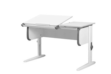 Детский стол-трансформер 1/75-40 (СУТ.25) белый/белый/Серый в Норильске - изображение 1