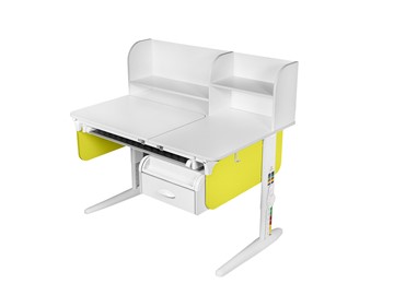Детский стол-трансформер Lp/70-45 (СУТ.62 PRO) + Tumba 8 с лотком белый/белый/лайм в Норильске