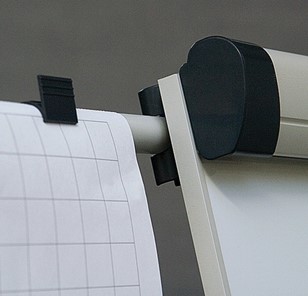 Магнитно-маркерная доска-флипчарт 2х3, TF02/2011, 70x100 см, передвижная, держатели для бумаги в Норильске - предосмотр 4